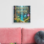 魅惑的な森の魔法 キャンバスプリント (インサイチュ (リビング))