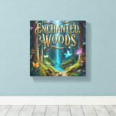 魅惑的な森の魔法 キャンバスプリント (インサイチュ (ウッドフロア))