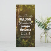 魅惑的な森林照明ライトウェディングプログラム プログラム (スタンド正面)