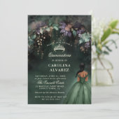 魅惑的な森林緑のアーチマジカルキンセアニェラ 招待状 (スタンド正面)