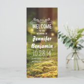 魅惑的な森林蛍の結婚式のプログラム プログラム (スタンド正面)