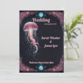 魅惑的な海エレガンス：神秘的な結婚作品 招待状 (スタンド正面)