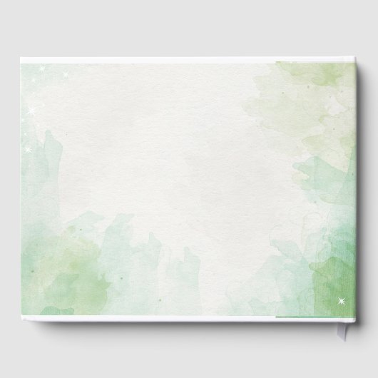 魅惑的な漫画ゼブラ赤ちゃんシャワー ゲストブック (裏面)