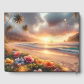 魅惑的な熱帯ビーチマジカルハイビスカス結婚ズ ゲストブック (裏面)