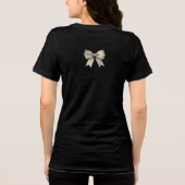 魅惑的な田舎の風景 コテージコアな弓の芸術 トライブレンドTシャツ (裏面)