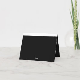 魅惑的な白黒の写真を見る サンキューカード