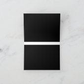 魅惑的な白黒の写真を見る サンキューカード (内部)