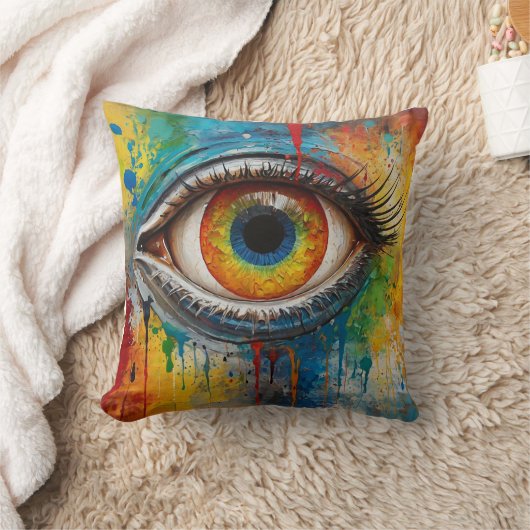 魅惑的な目 クッション (ブランケット)