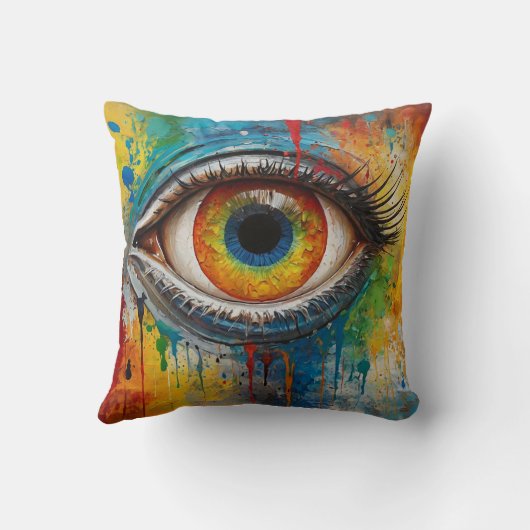 魅惑的な目 クッション (裏面)