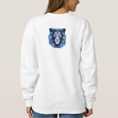 魅惑的な神秘的なコズミックキャットイラストレーション スウェットシャツ (裏面)