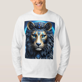 魅惑的な神秘的なコズミックキャットイラストレーション Tシャツ