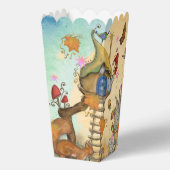 魅惑的な秋のおとぎ話ベビーシャワーポップコーン フェイバーボックス (裏面)