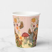 魅惑的な秋の妖精のベビーシャワーカスタム 紙コップ (右)