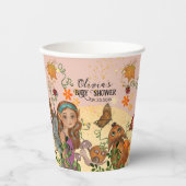 魅惑的な秋の妖精のベビーシャワーカスタム 紙コップ (正面)