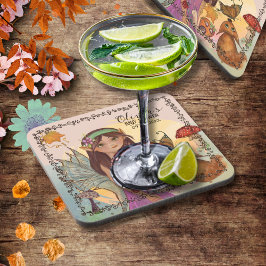 魅惑的な秋の妖精の赤ちゃんシャワーコースター コースター