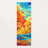 魅惑的な秋の月光の道 ヨガマット (裏面)