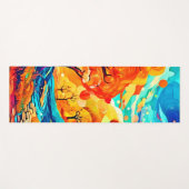 魅惑的な秋の月光の道 ヨガマット (正面(横))