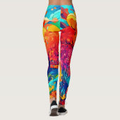 魅惑的な秋の月光の道 レギンス (裏面)