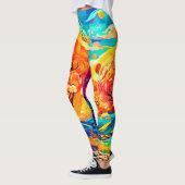 魅惑的な秋の月光の道 レギンス (左)