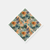 魅惑的な秋の木 スタンダードカクテルナプキン (角)