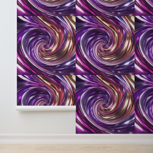 魅惑的な紫の金ゴールドディスコの渦巻き皮とスティック 壁紙 (アプリケーション)