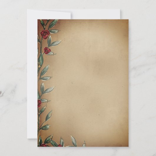 魅惑的な美しいとビースト童話 招待状 (裏面)