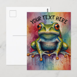 魅惑的な美しいカエルを発見する ポストカード