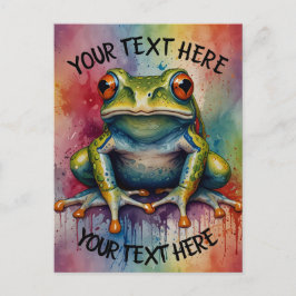 魅惑的な美しいカエルを発見する ポストカード