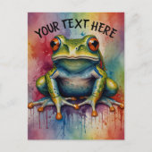 魅惑的な美しいカエルを発見 ポストカード (正面)