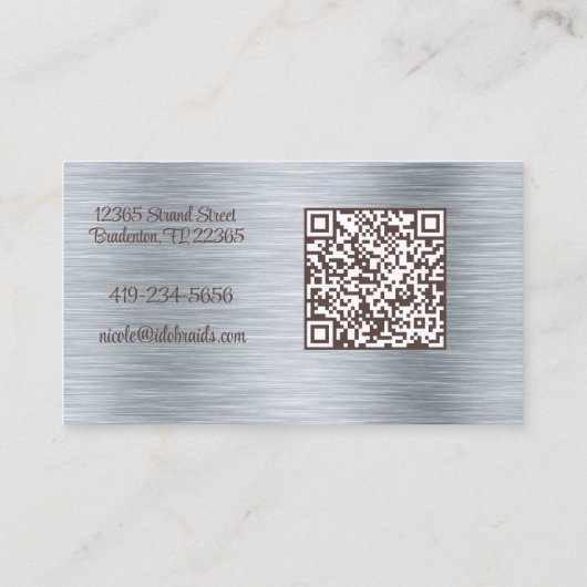 魅惑的な美容師 名刺 (裏面)