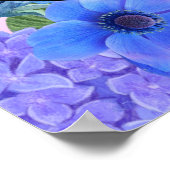 魅惑的な花模様と眼球の神秘的なポスター ポスター (角)