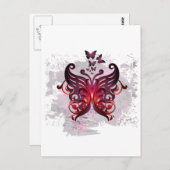魅惑的な蝶 ポストカード (正面/裏面)