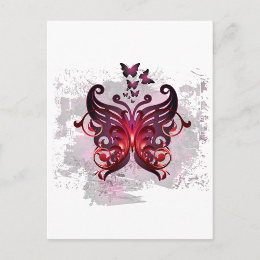 魅惑的な蝶 ポストカード (正面)