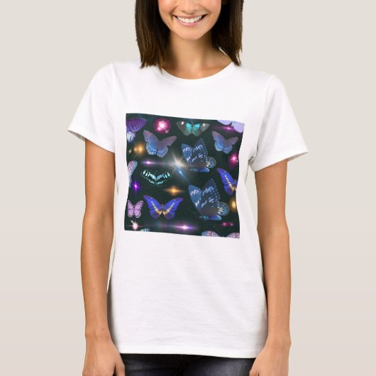 魅惑的な蝶Tシャツ Tシャツ (正面)