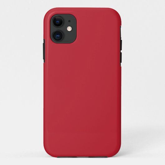 魅惑的な赤の背景の白縁どデザイン Case-Mate iPhoneケース (裏面)