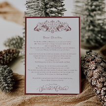 魅惑的な赤サンタクロースのクリスマスデイレター