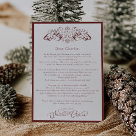 魅惑的な赤サンタクロースのクリスマスデイレター