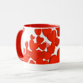 魅惑的な赤ハートのマグ マグカップ (正面左)