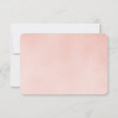 魅惑的な赤面おとぎ話の応答カード 出欠カード (裏面)