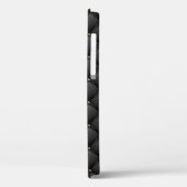 魅惑的な黒い金ゴールドのスタッズキルテッドパターン Case-Mate iPhoneケース (裏面 / 左)