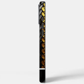 魅惑的な黒と金ゴールドのヘビのスキン詳細 Case-Mate iPhoneケース (裏面 / 左)