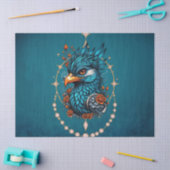 魅惑的威厳のあるな青い鳥 薄葉紙 (クラフト)