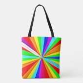 魅惑的鮮やかなハズカラフルパターン トートバッグ (裏面)