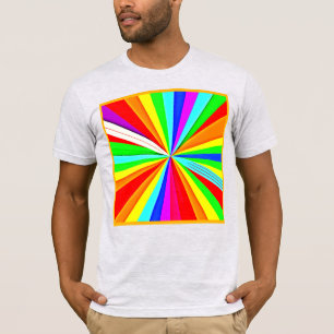 魅惑的鮮やかなハズカラフルパターン Tシャツ