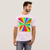 魅惑的鮮やかなハズカラフルパターン Tシャツ (正面フル)