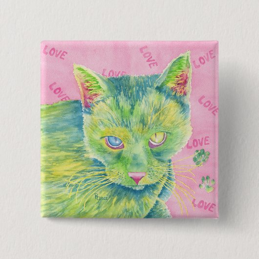 魅惑者ボタン 缶バッジ (正面)