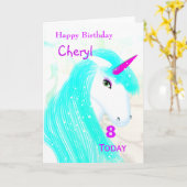 魔かわいらし法の一角パーソナライズされた星 カード (黄色い花)