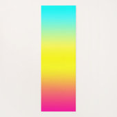 魔グラデーション法虹の色 ヨガマット (裏面)