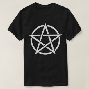 魔力の五芒星の記号の異教のなWiccaのTシャツ Tシャツ