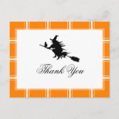 魔女ありがとうハロウィンオレンジ ポストカード (正面)